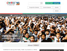 Tablet Screenshot of chirec.ac.in